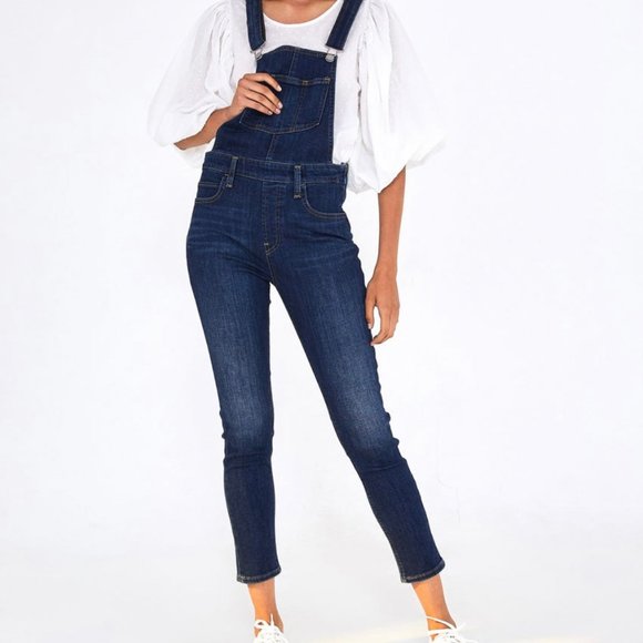 Levi's Medium Wash Skinny Denim Overalls - Picture 4 of 6